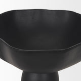 Radka Small Matte Black Metal Decorative Bowl from Mercana - Luna Furniture