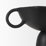 Radka Small Matte Black Metal Decorative Bowl from Mercana - Luna Furniture