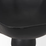 Radka Large Matte Black Metal Decorative Bowl from Mercana - Luna Furniture