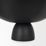 Radka Large Matte Black Metal Decorative Bowl from Mercana - Luna Furniture