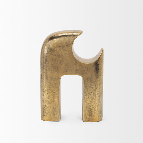 Renni Antiqued Brass Small Decorative Sculpture from Mercana - Luna Furniture