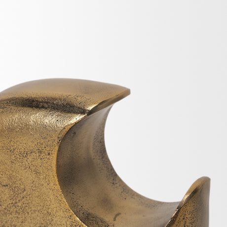 Renni Antiqued Brass Small Decorative Sculpture from Mercana - Luna Furniture
