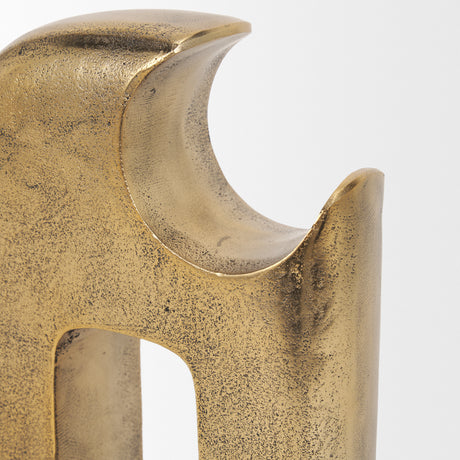 Renni Antiqued Brass Small Decorative Sculpture from Mercana - Luna Furniture