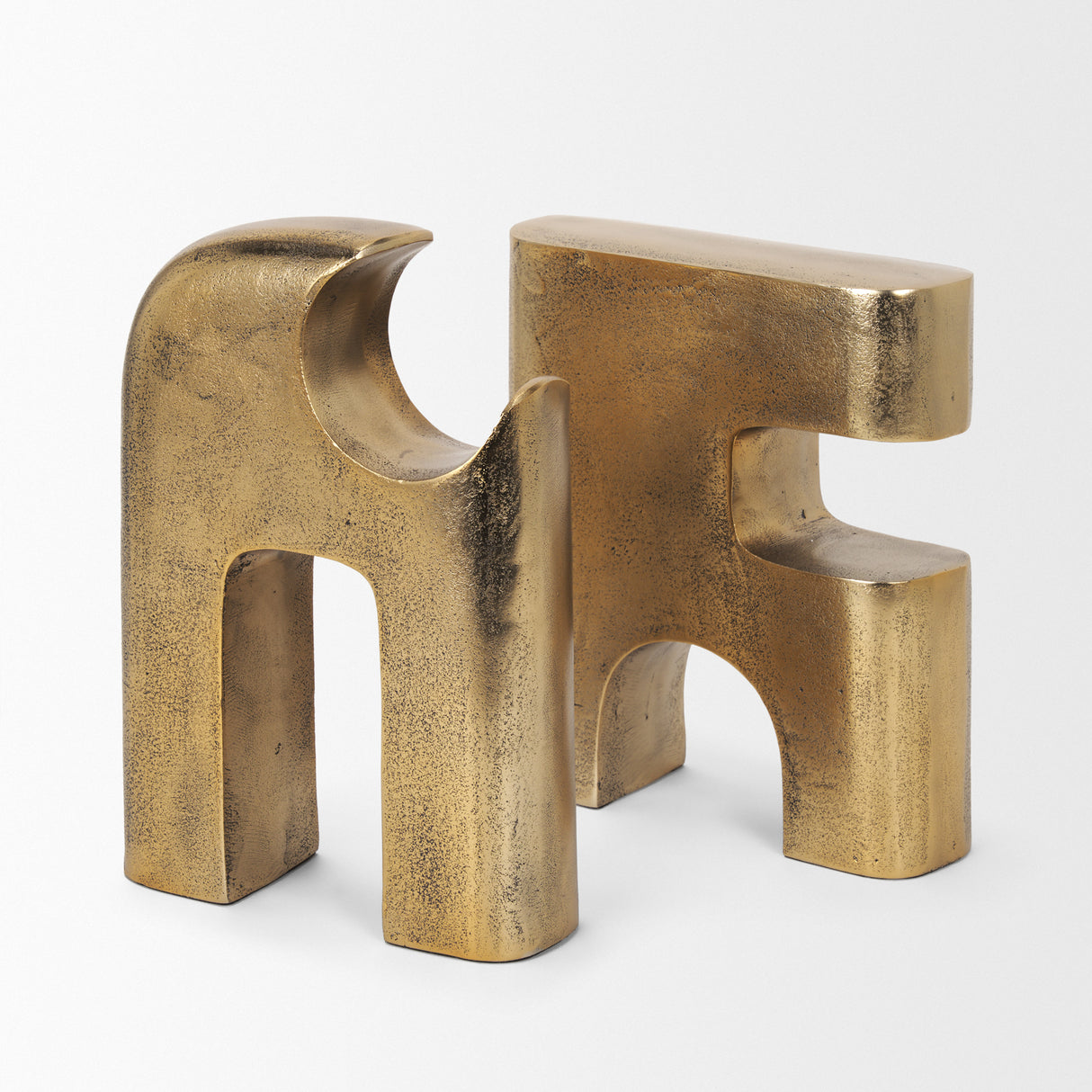 Renni Antiqued Brass Large Decorative Sculpture from Mercana - Luna Furniture