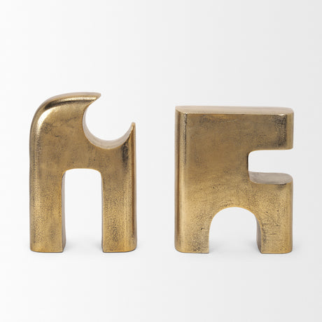 Renni Antiqued Brass Large Decorative Sculpture from Mercana - Luna Furniture