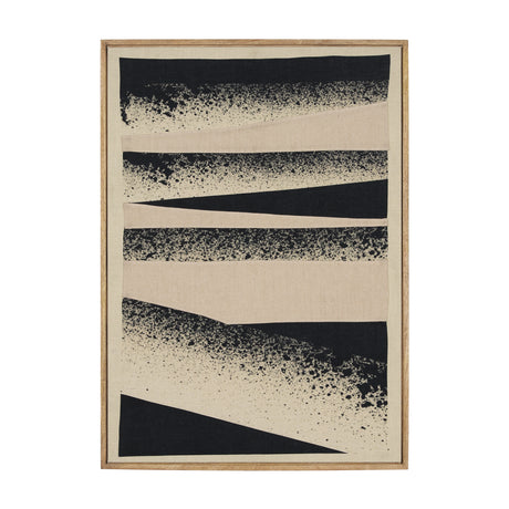 Revelin Small Fabric Collage Framed Linen Wall Art from Mercana - Luna Furniture