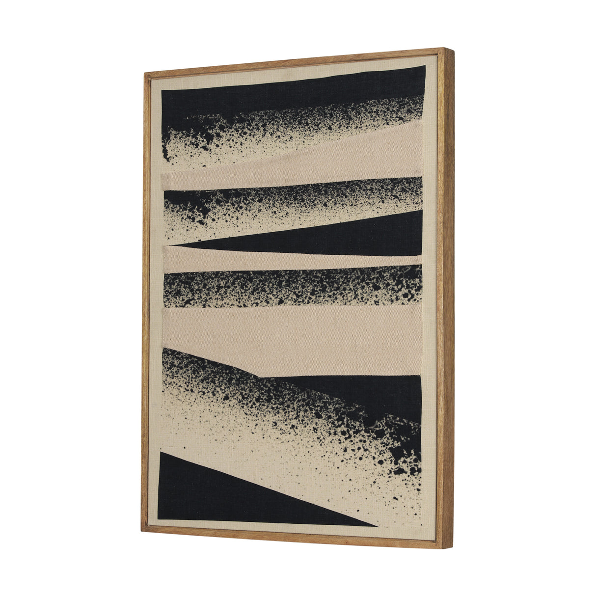 Revelin Small Fabric Collage Framed Linen Wall Art from Mercana - Luna Furniture