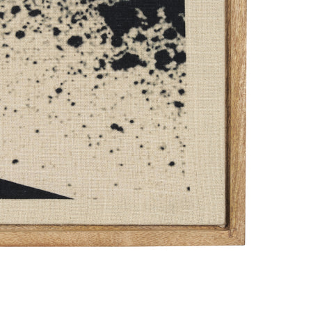 Revelin Large Fabric Collage Framed Linen Framed Wall Art from Mercana - Luna Furniture