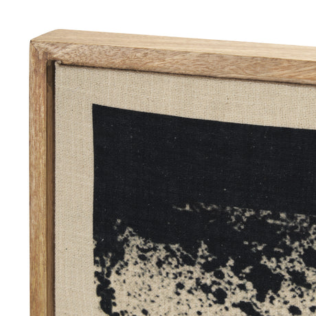 Revelin Large Fabric Collage Framed Linen Framed Wall Art from Mercana - Luna Furniture