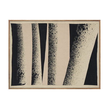 Revelin Large Fabric Collage Framed Linen Framed Wall Art from Mercana - Luna Furniture