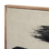 Rollins Large Cream w/ Black Stripes Wool Framed Art from Mercana - Luna Furniture
