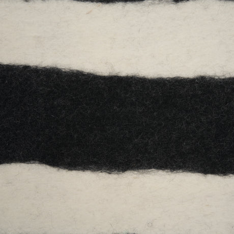 Rollins Large Cream w/ Black Stripes Wool Framed Art from Mercana - Luna Furniture