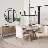 Fitzgerald 60" Light Brown Wood Dining Table from Mercana - Luna Furniture