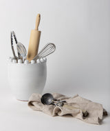 Basin Small Off-White Glazed Vase from Mercana - Luna Furniture