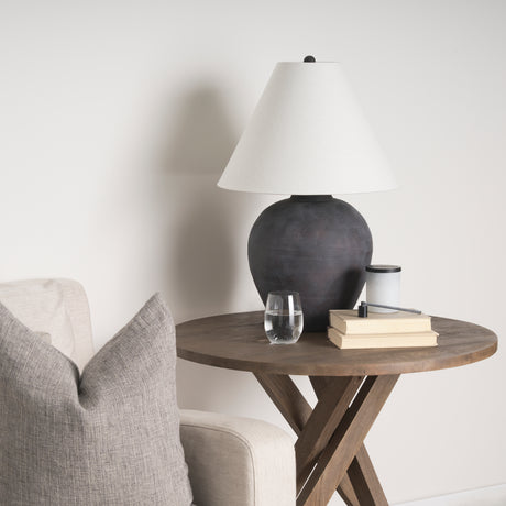 Solana Medium Brown Wood Foyer Table from Mercana - Luna Furniture
