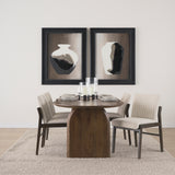 Isla Oval Dining Table w/Dark Brown Wood Top & Arched Legs from Mercana - Luna Furniture