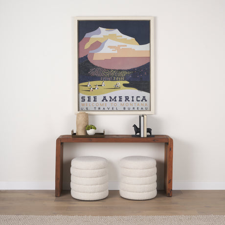 See America by Vintage Collection a Hand Embellished Textured Framed Art Print from Mercana - Luna Furniture