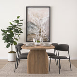 Corey Dining Chair w/ Gray Fabric & Matte Black Metal, Set of 2 from Mercana - Luna Furniture