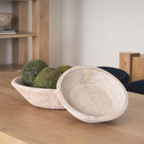 Nikita Set of 2 Large Light-Wash Reclaimed Wood Bowls from Mercana - Luna Furniture