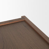 Laraya Dark Brown Wood Arched Console Table from Mercana - Luna Furniture
