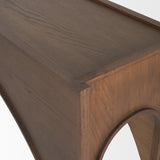 Laraya Dark Brown Wood Arched Console Table from Mercana - Luna Furniture