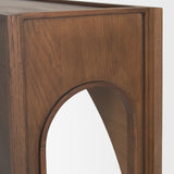Laraya Dark Brown Wood Arched Console Table from Mercana - Luna Furniture