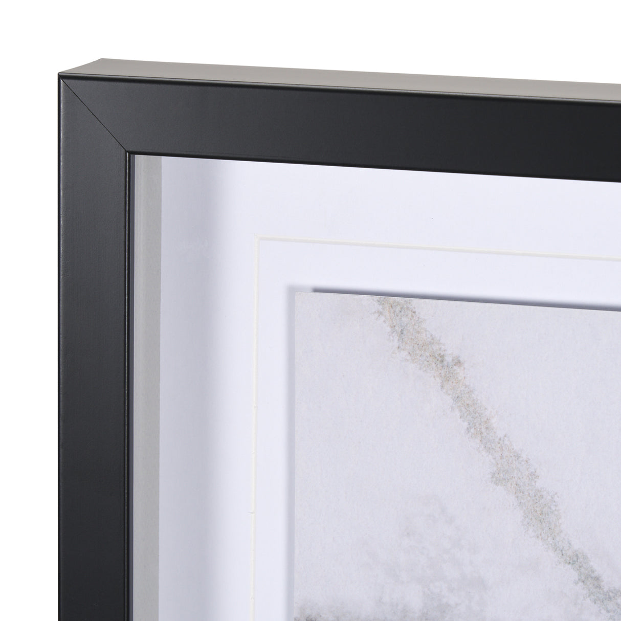 Clouding Mirror I by Panpan Zhang a Framed Art Print Matted under Glass from Mercana - Luna Furniture