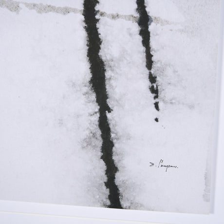 Clouding Mirror I by Panpan Zhang a Framed Art Print Matted under Glass from Mercana - Luna Furniture