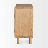 Heera Light Brown Diamond Motif w/ Shelf Accent Cabinet from Mercana - Luna Furniture