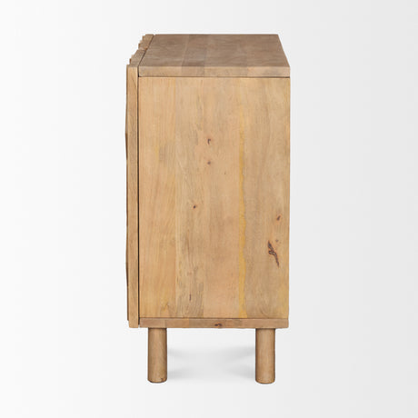 Heera Light Brown Diamond Motif w/ Shelf Accent Cabinet from Mercana - Luna Furniture