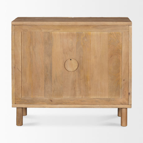 Heera Light Brown Diamond Motif w/ Shelf Accent Cabinet from Mercana - Luna Furniture