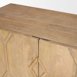 Heera Light Brown Diamond Motif w/ Shelf Accent Cabinet from Mercana - Luna Furniture