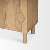 Heera Light Brown Diamond Motif w/ Shelf Accent Cabinet from Mercana - Luna Furniture