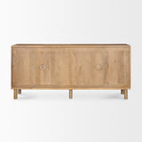 Heera Light Brown Diamond w/ Shelf Motif Sideboard from Mercana - Luna Furniture