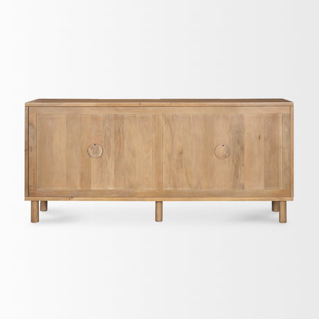 Heera Light Brown Diamond w/ Shelf Motif Sideboard from Mercana - Luna Furniture