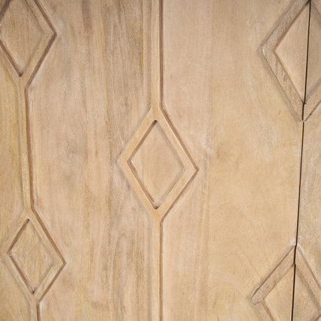 Heera Light Brown Diamond w/ Shelf Motif Sideboard from Mercana - Luna Furniture