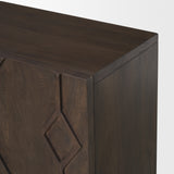 Heera Dark Brown Diamond Motif w/ Shelf Accent Cabinet from Mercana - Luna Furniture