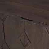 Heera Dark Brown Diamond Motif w/ Shelf Accent Cabinet from Mercana - Luna Furniture