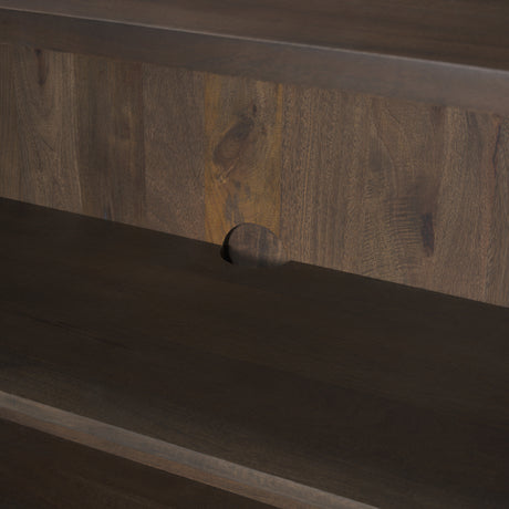 Heera Dark Brown Diamond Motif w/ Shelf Accent Cabinet from Mercana - Luna Furniture