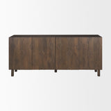 Heera Dark Brown Diamond Motif w/ Shelf Sideboard from Mercana - Luna Furniture