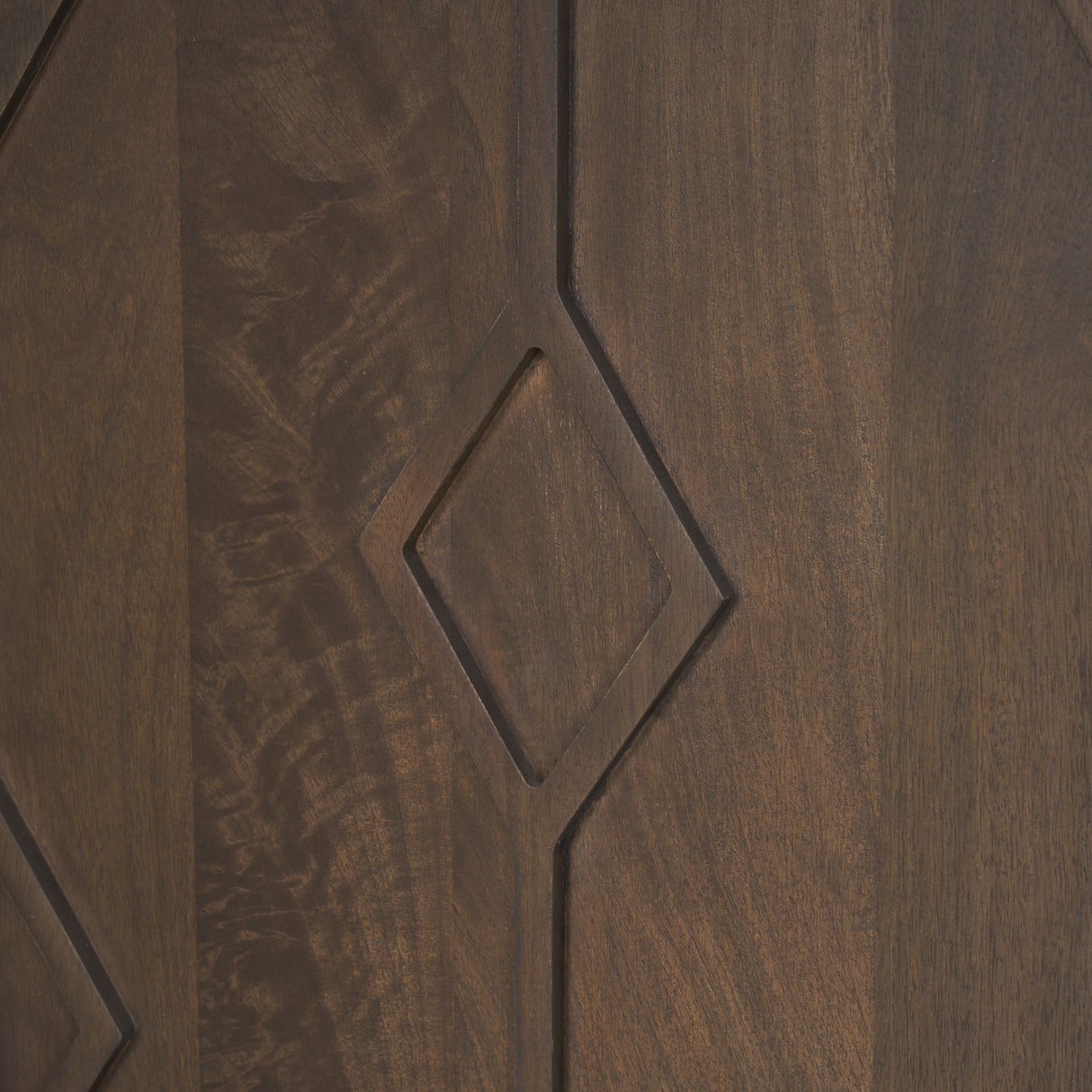 Heera Dark Brown Diamond Motif w/ Shelf Sideboard from Mercana - Luna Furniture