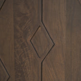 Heera Dark Brown Diamond Motif w/ Shelf Sideboard from Mercana - Luna Furniture