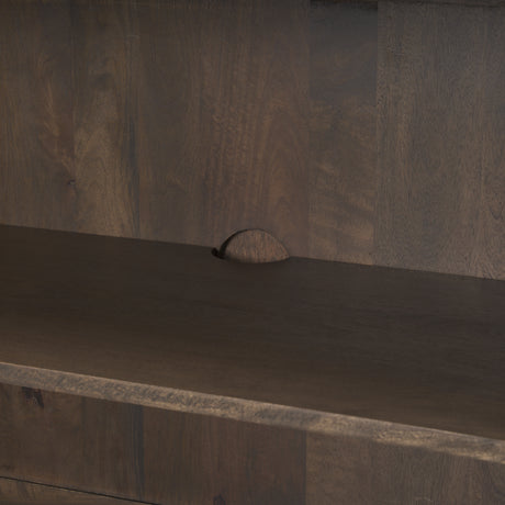 Heera Dark Brown Diamond Motif w/ Shelf Sideboard from Mercana - Luna Furniture