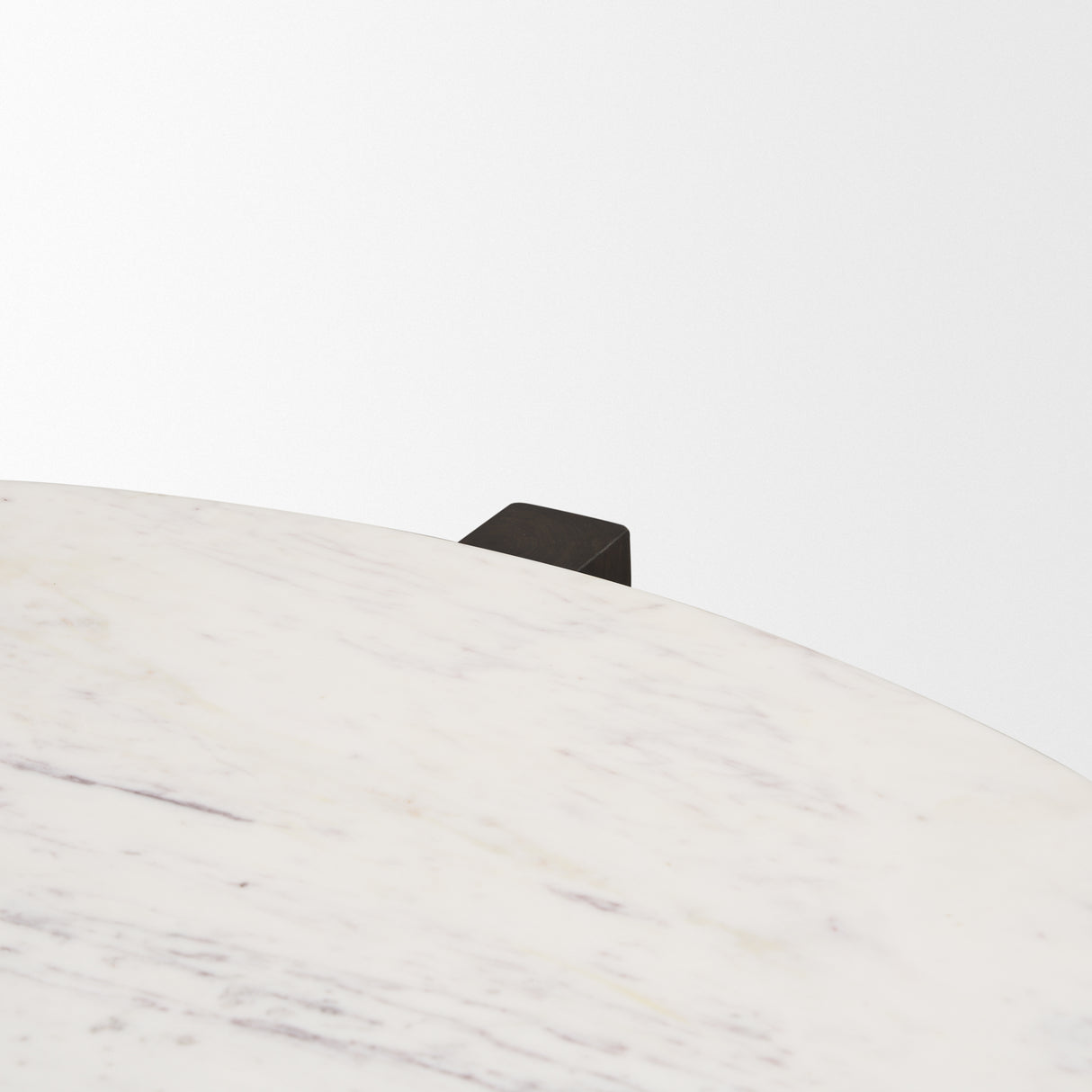 Bianca Dark Brown Wood w/ Marble Round Top Coffee Table from Mercana - Luna Furniture