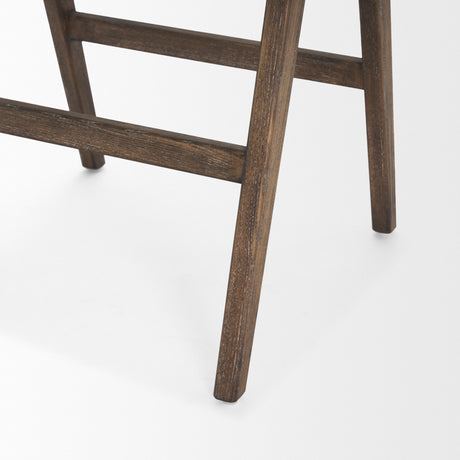 Indie Medium Brown Wood w/ Cane Bar Stool from Mercana - Luna Furniture