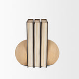 Rahmi Sandstone Orb Bookends from Mercana - Luna Furniture