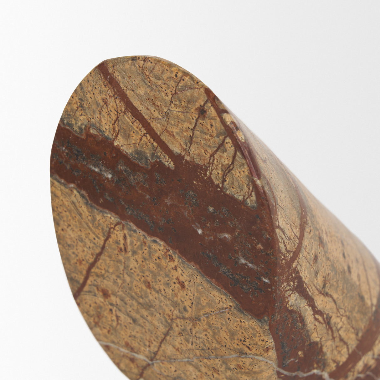 Rahima Brown Forest Marble Angled Bookends from Mercana - Luna Furniture