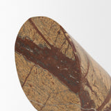 Rahima Brown Forest Marble Angled Bookends from Mercana - Luna Furniture