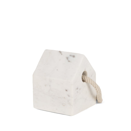 Raena White Marble House Door Stopper from Mercana - Luna Furniture