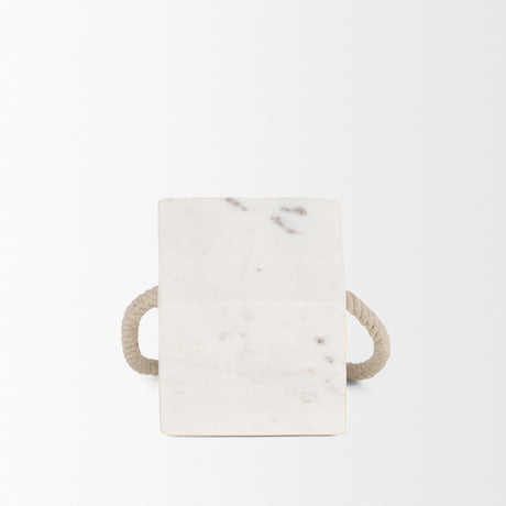 Raena White Marble House Door Stopper from Mercana - Luna Furniture